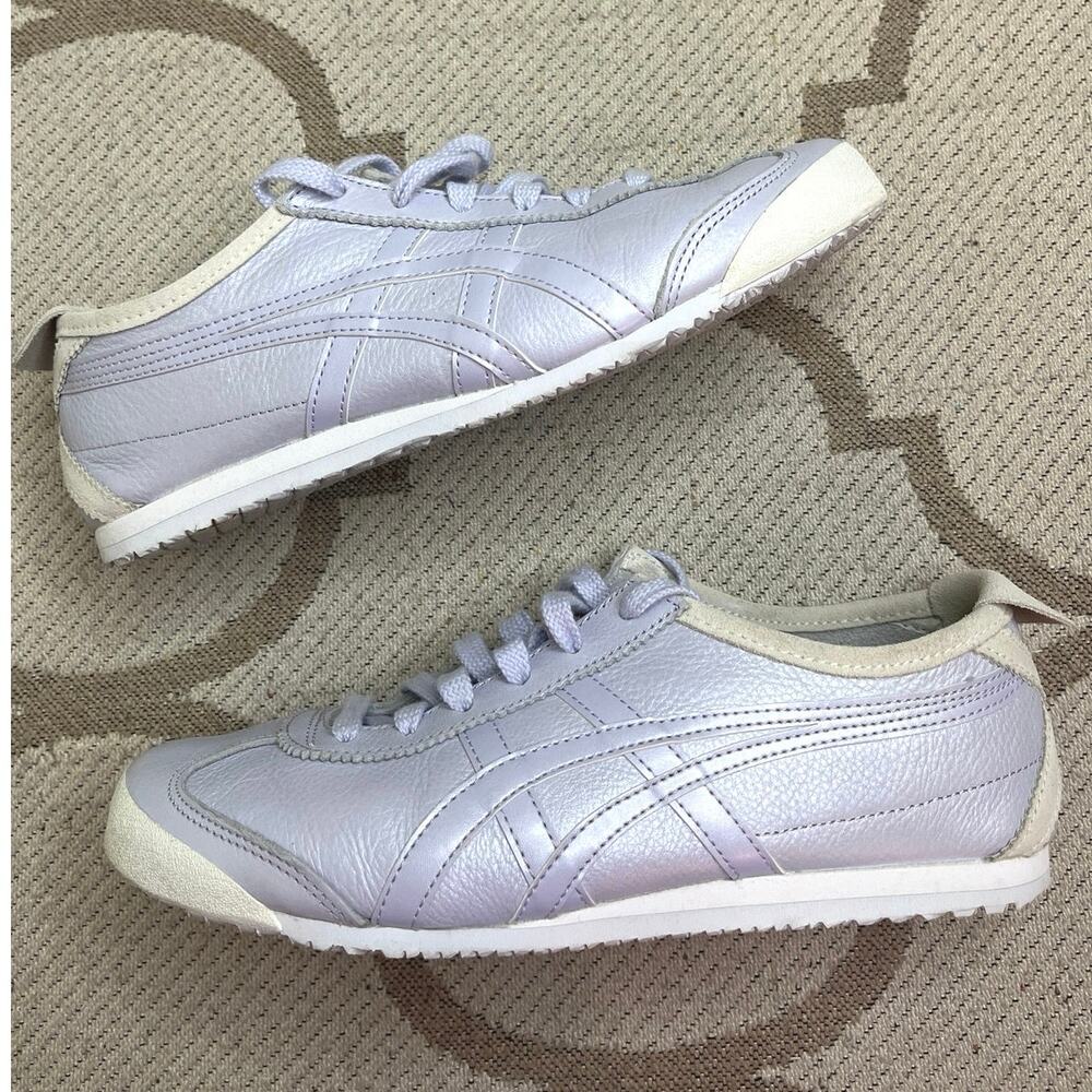 Onitsuka Tiger Mexico 66 Lilac Opal Purple Leather Sneakers Women’s, Size 8